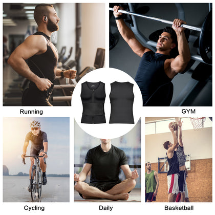 Men's Waist Trainer with One Belt Black