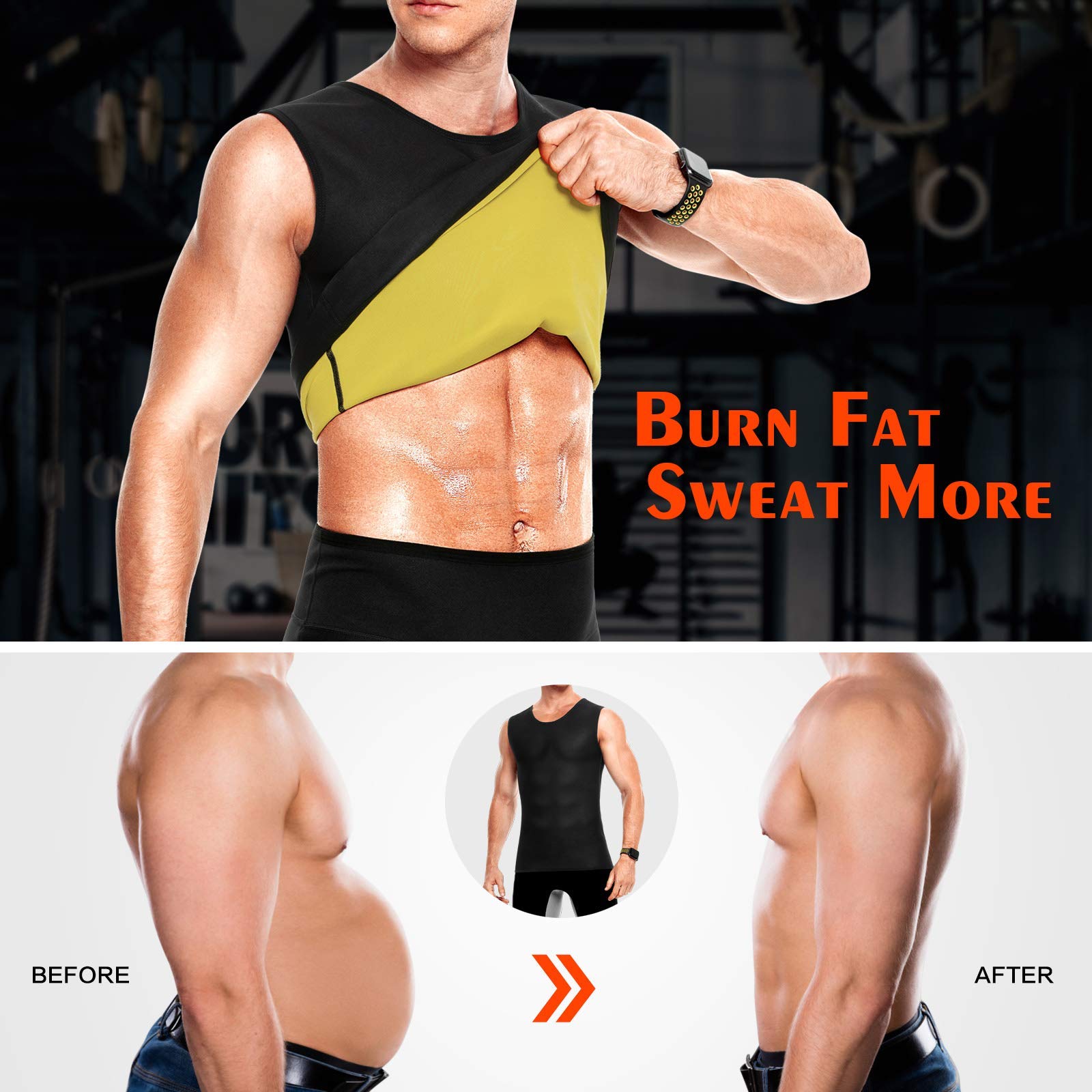Thermo Slimming Sweat Body Shaper Set With Sweat Sauna Vest, Tummy Control  Waist Trainer, And Tank Top L220802 From Sihuai10, $14.42
